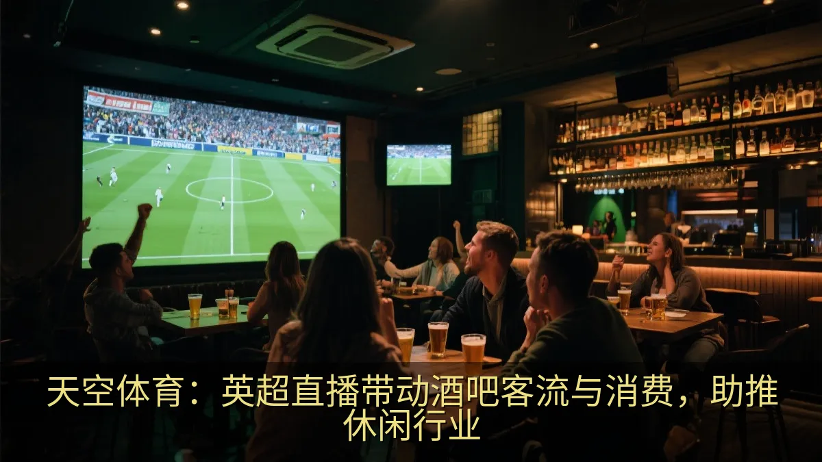 比赛日酒吧内热烈的足球观赛场景